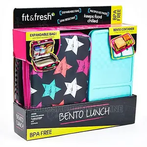 Bento Lunch Kits Set Insulated Bags With Two Iced Packs