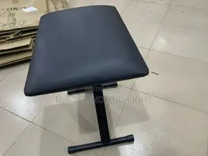 Adjustable Keyboard And Piano Stool W/ Padded Seat. Foldable