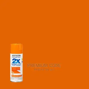 Spray Paint, Gloss Real Orange, 2X Ultra Cover Rust-Oleum