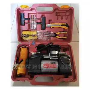 Dual Cylinder Car Tire Pump + Free Set of Tools