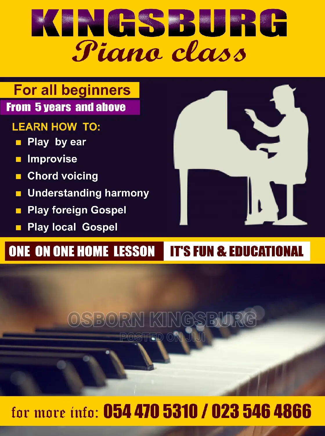 Kingsburg Piano Class