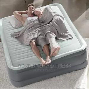Lovely Queensize Raised Airbed With Inbuilt Pump(New)