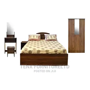 Bedroom Set Wooden Brown