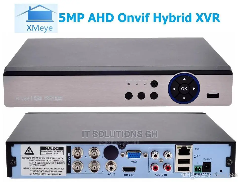 H.265 2mp 1080P 4ch AHD Video Recorder