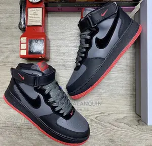 Nike Air Force One Mid Grey Red