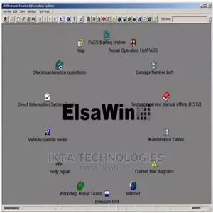 Auto Repair Software ELSAWIN 6.0 for V-W, Audi, Seat, Skoda