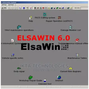 Auto Repair Software ELSAWIN 6.0 for V-W, Audi, Seat, Skoda