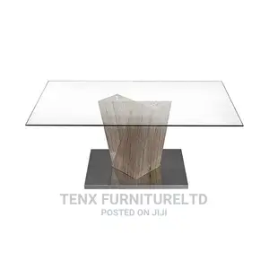 Coffee Table Chrome Base ( Glass Top )
