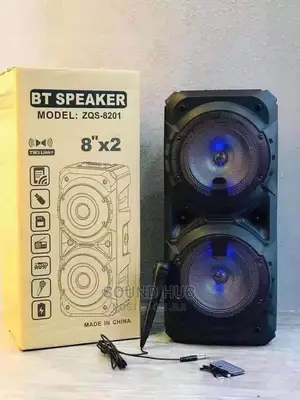 8" X 2 Portable Rechargeable Speaker