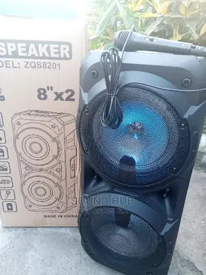 8" X 2 Portable Rechargeable Speaker
