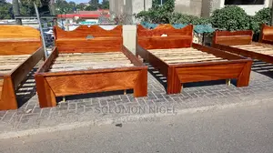Red Wood Double Beds