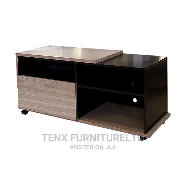 TV Stand With Castors Brown