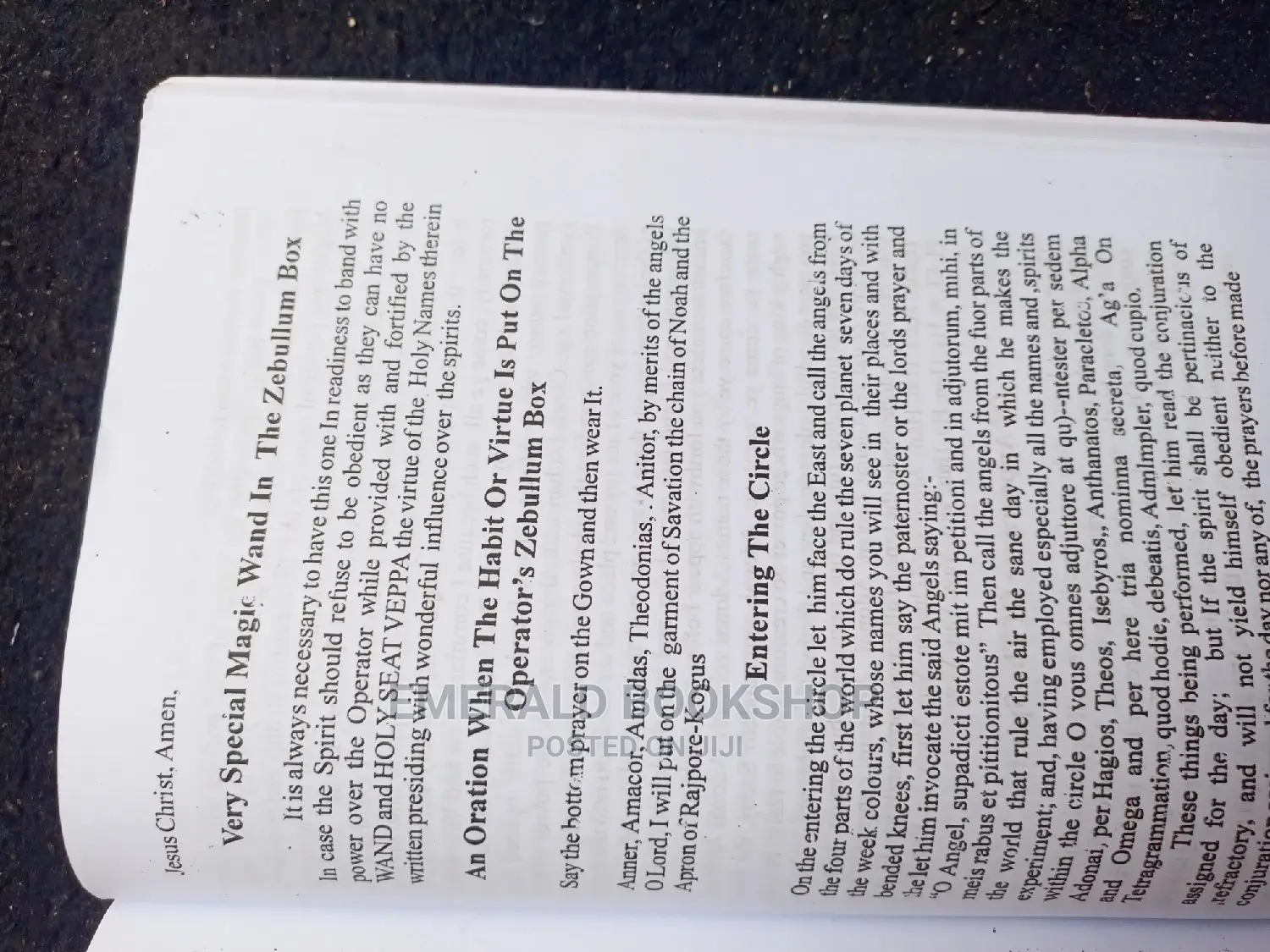 Original Six and Seven Book of Moses and the Master Key