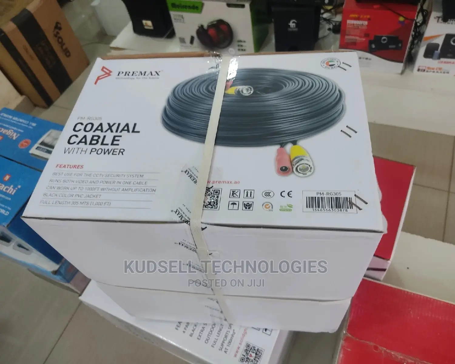 Premax Coaxial Cable With Power 305m
