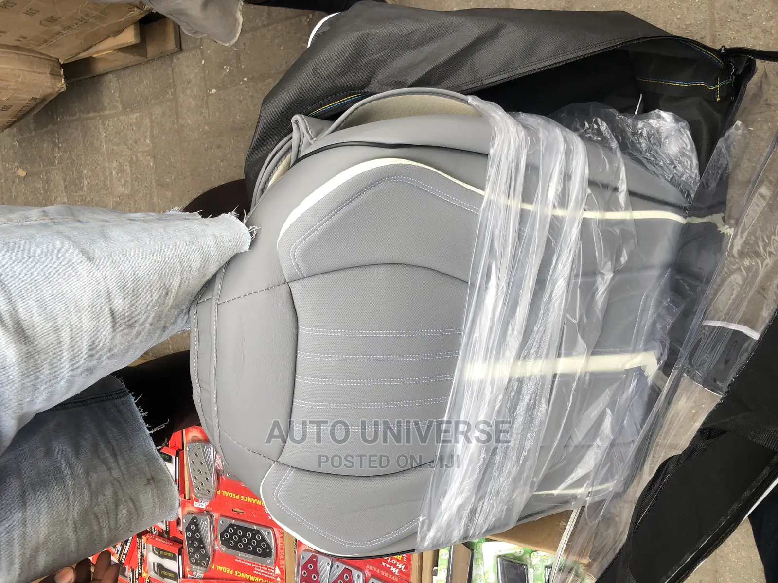 Beautiful Gray Car Seat Cover Available