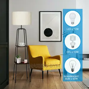 Floor Lamp With Shelves Standing ()