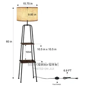 Floor Lamp With Shelves Standing ()