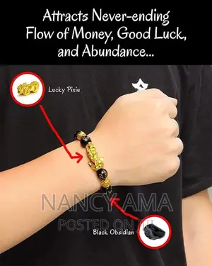 Obsidian Bracelets for Wealth and Good Luck in Life