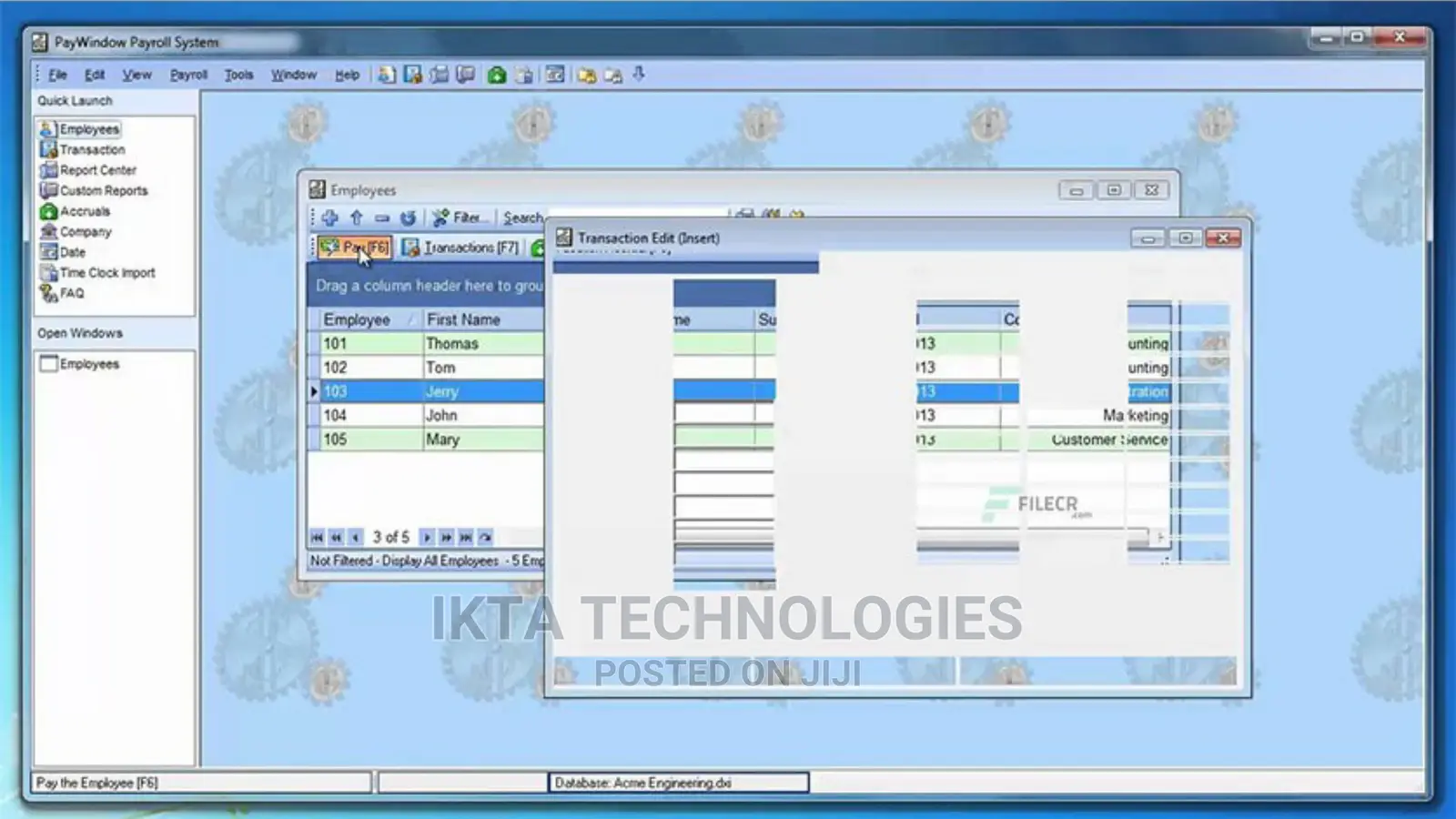 Payroll Tool to Manage Transaction and Payments of Employees