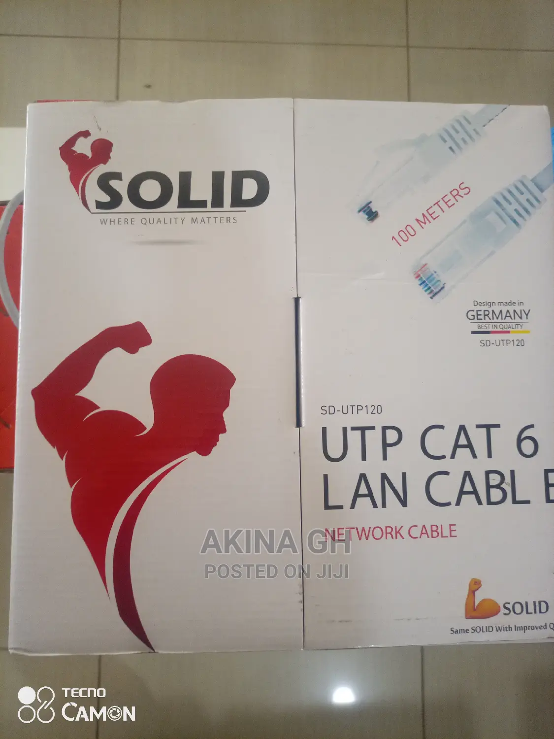 Solid Cat 6 Utp Cable 100 Meters
