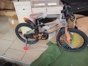 Kids Bicycle - 20" Black/Orange [ Colour Design May Vary]