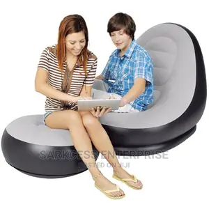 Intex Inflatable Sofa Air Bed - Grey/Black