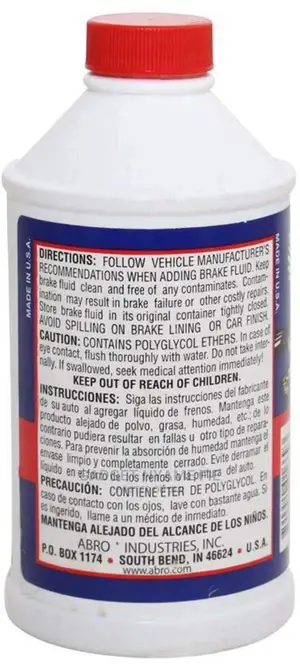 Abro Heavy Duty Dot 3 Brake Fluid