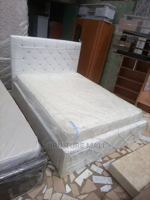 White 60x80 Queen-Size Bed With Mattress . Free Delivr
