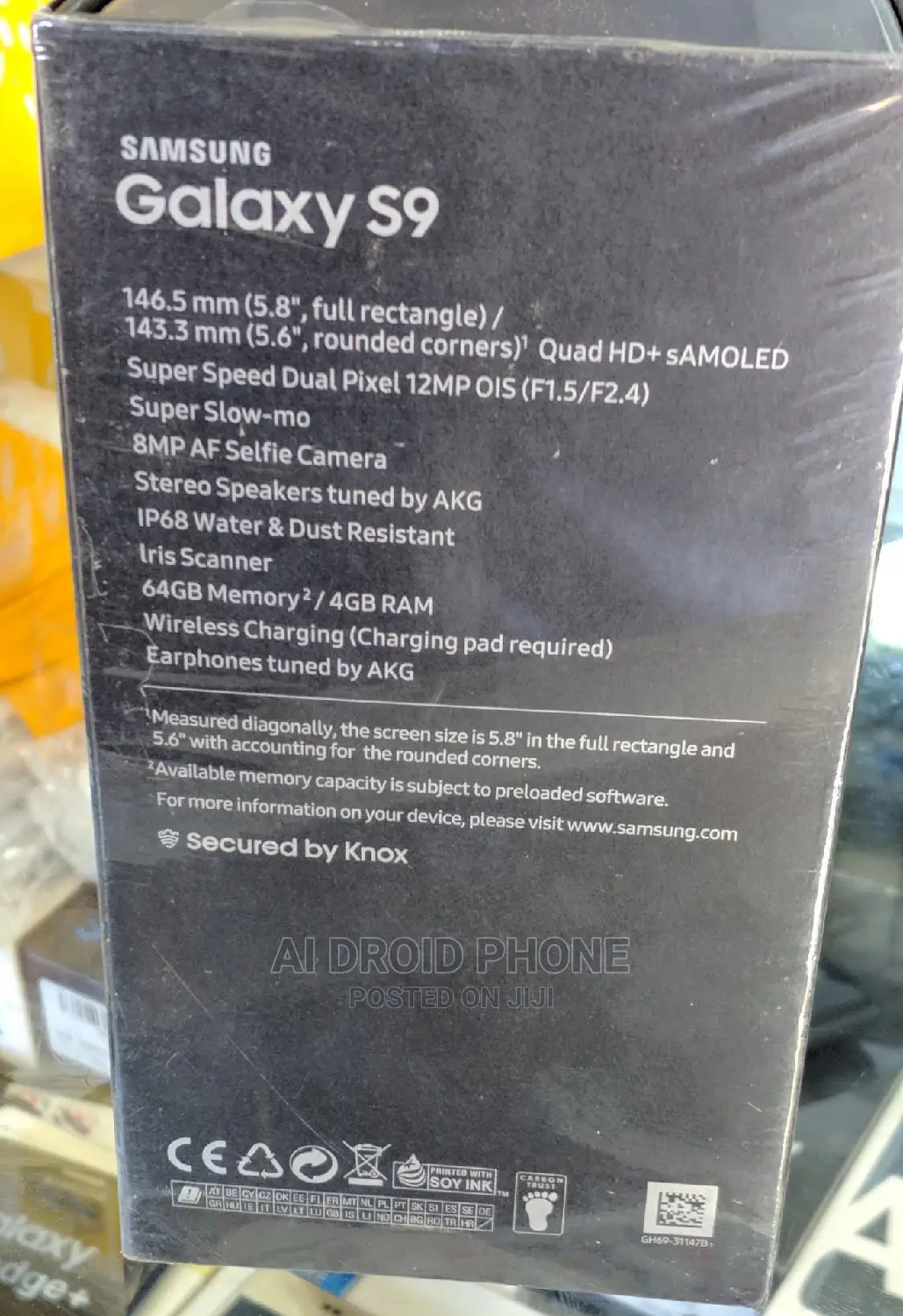 New Samsung Galaxy S9 64 GB Black