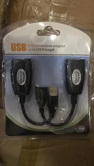 USB Rj45 Extension Adapter Up to 150ft/45m Length