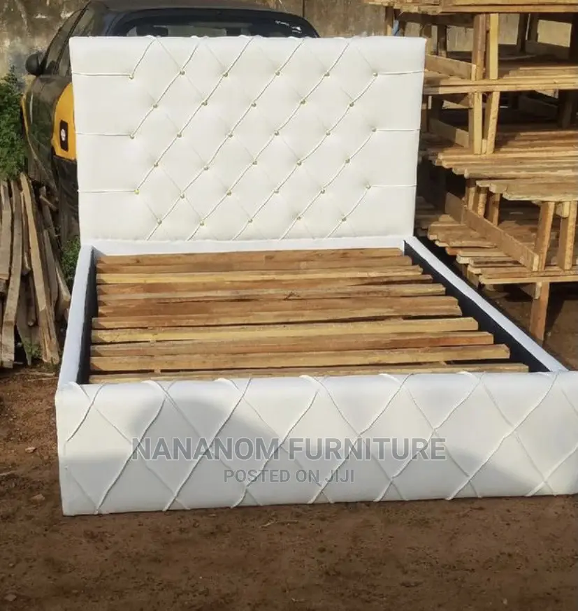 Turkish White Double Bed Frame