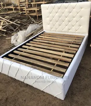 Turkish White Double Bed Frame
