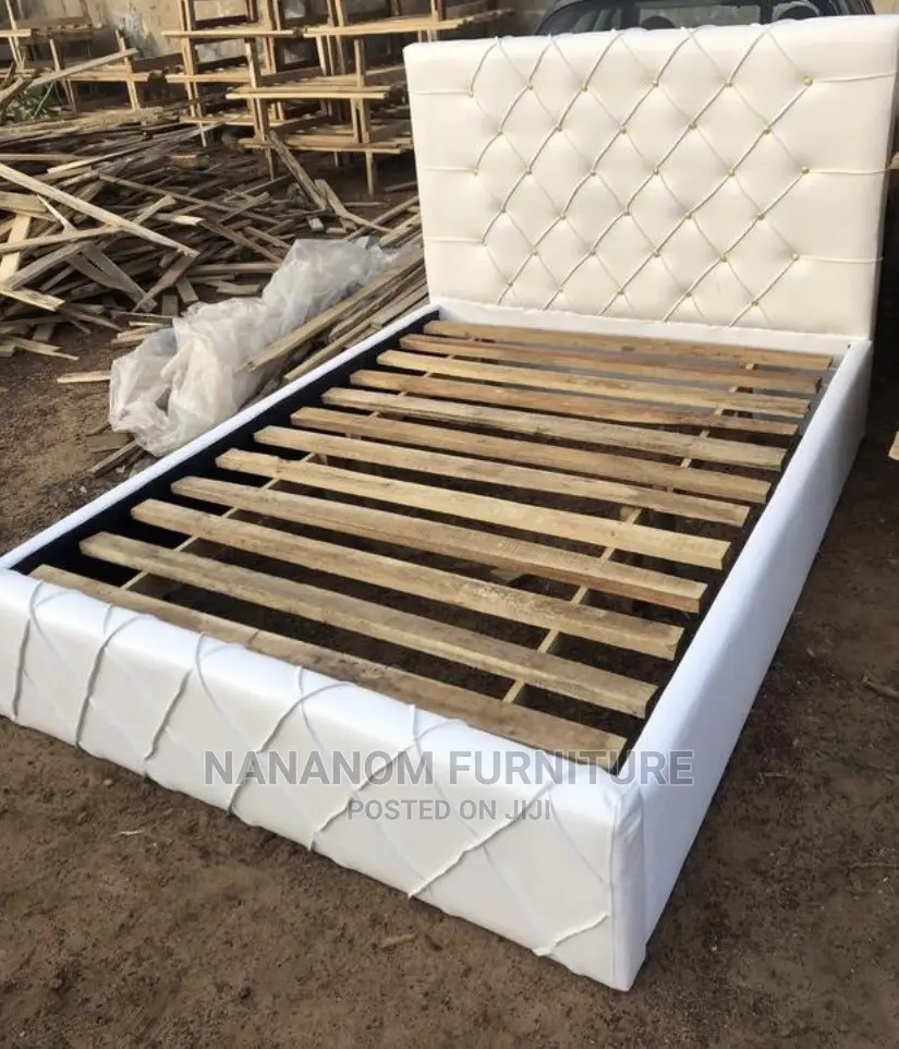 Turkish White Double Bed Frame