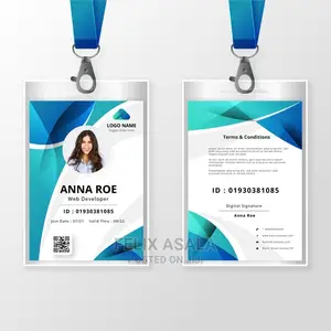 Plastic Id Card Printing Services, Glossy