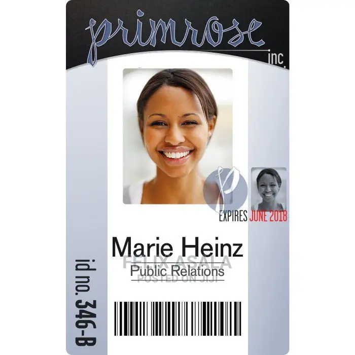 Plastic Id Card Printing Services, Glossy