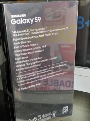 New Samsung Galaxy S9 64 GB Black