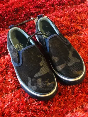 F F Blue Camouflage Sneakers