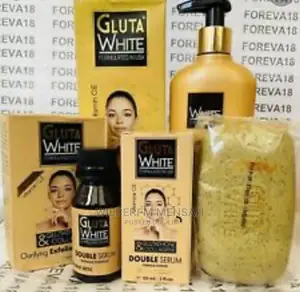 Gluta White Set: Lotion+ Soap+ Serum