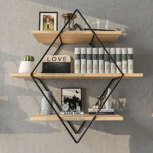 Wall Shelves Metal With Wood (Big)
