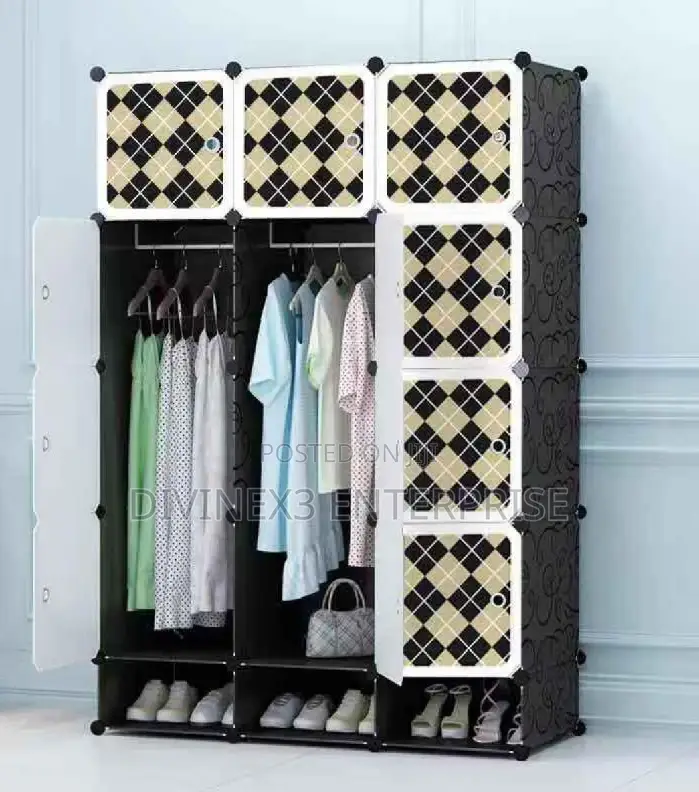 12 Cubes Plastic Wardrobe