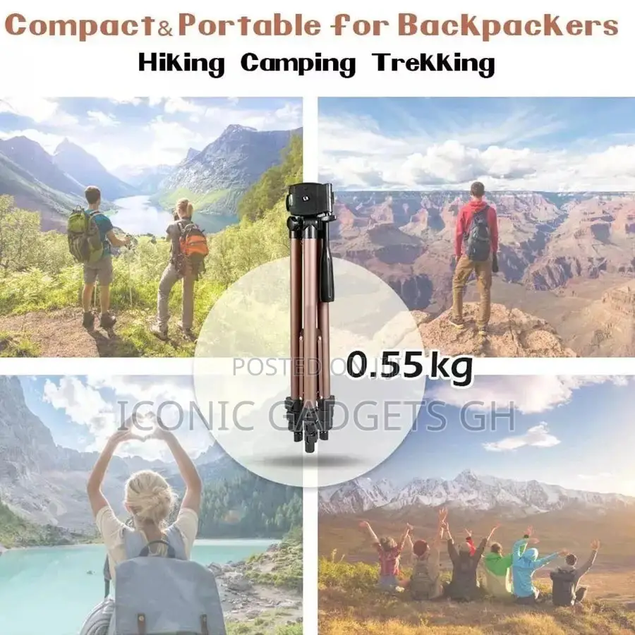 Multipurpose Tripod Stand With Phone Holder 