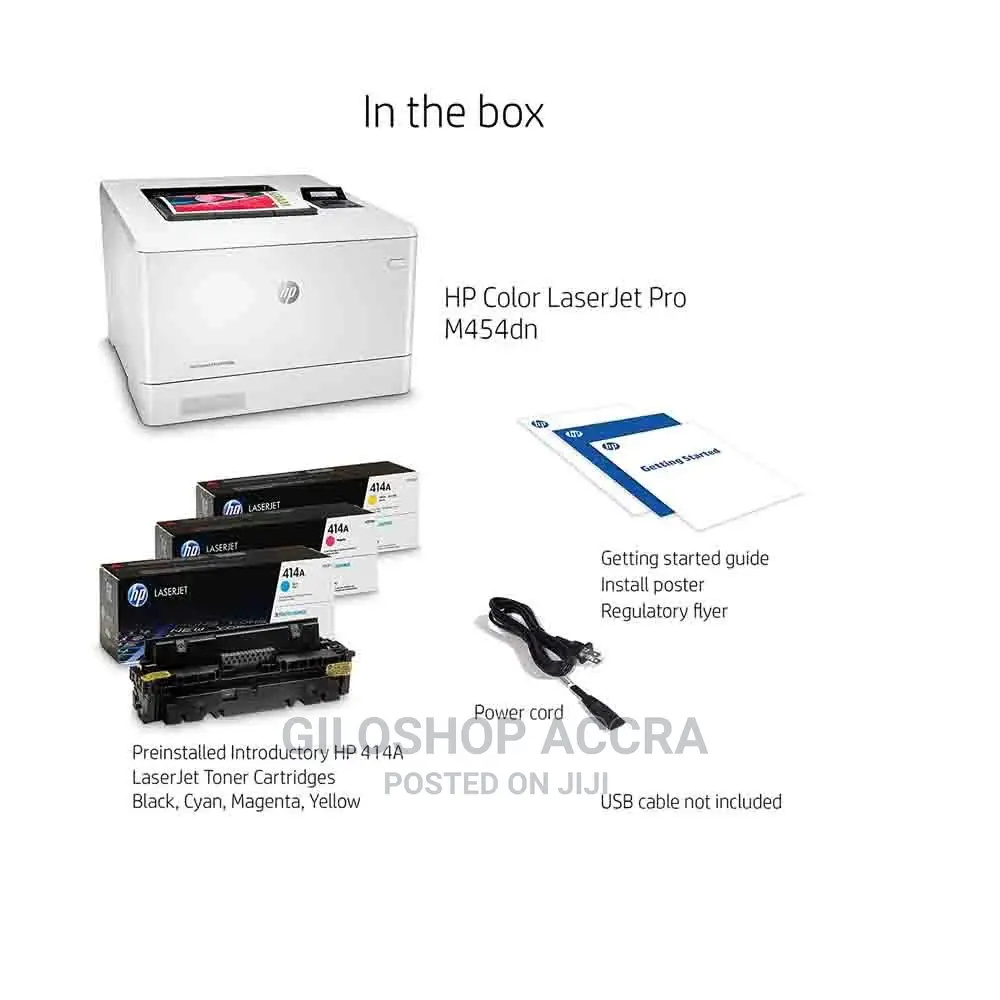 Hp Color Laserjet Pro M454dn Printer, Double-Sided Printer