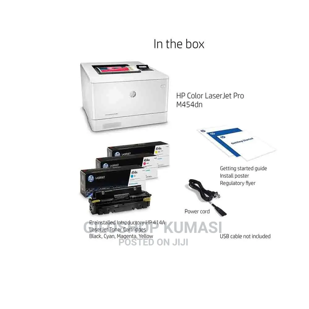 Hp Color Laserjet Pro M454dn Printer, Double-Sided Printer