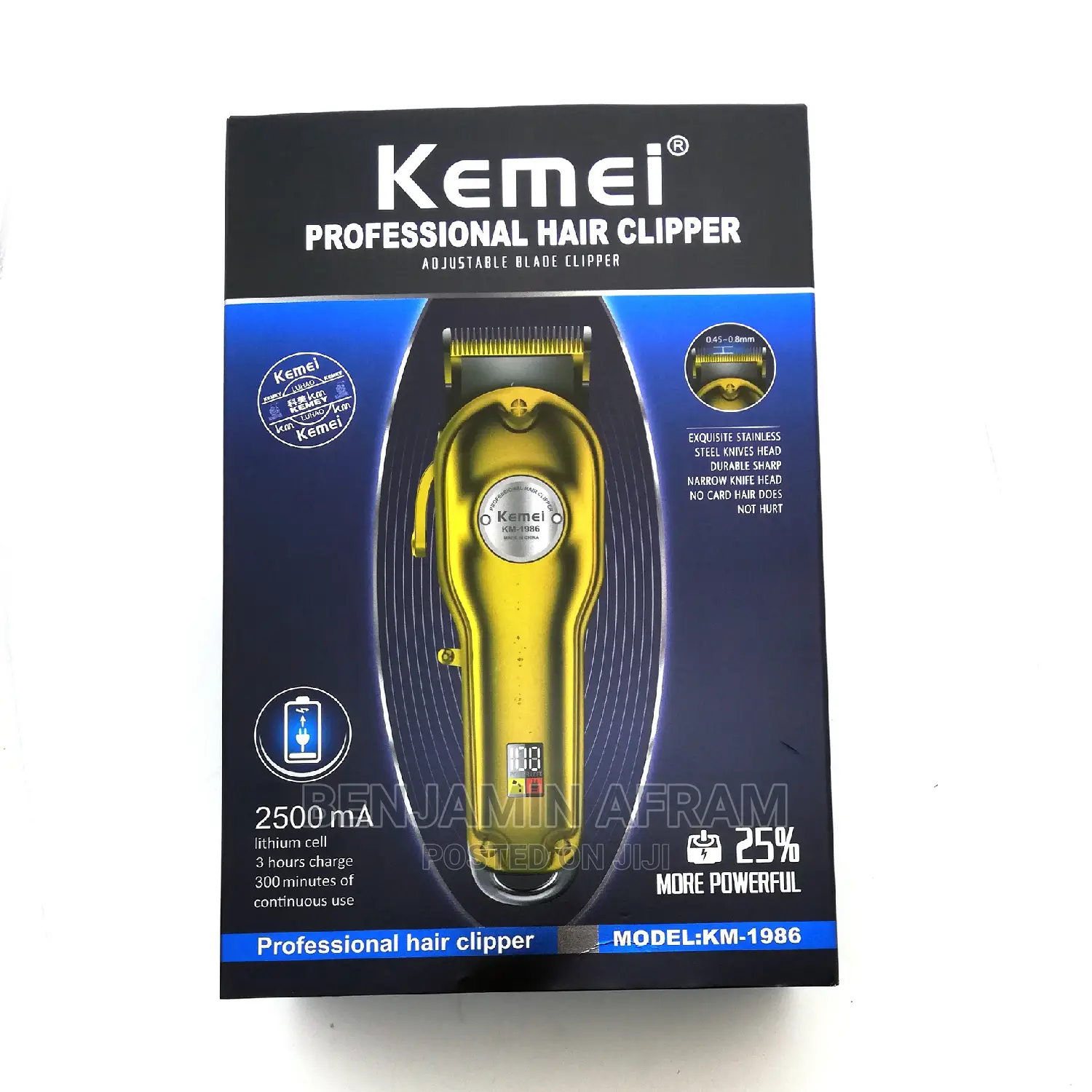 Kemei Rechargeable Cordless Barbering Machine