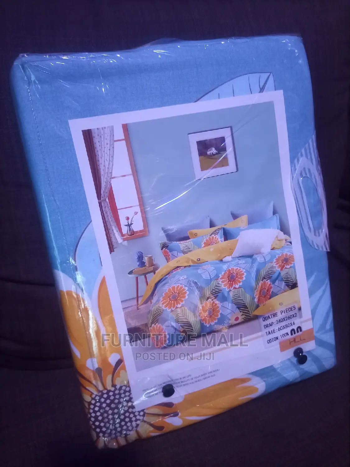 Quality Cotton Bedsheet With 2 Pollow Cases. Deliv Fre