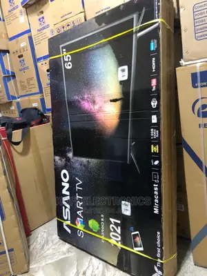 Latest Asano 65′′ UHD Miracast Smart Satellite TV – Black
