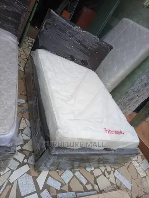 Black 60x80 Bed Plus Mattress . Free Delivery