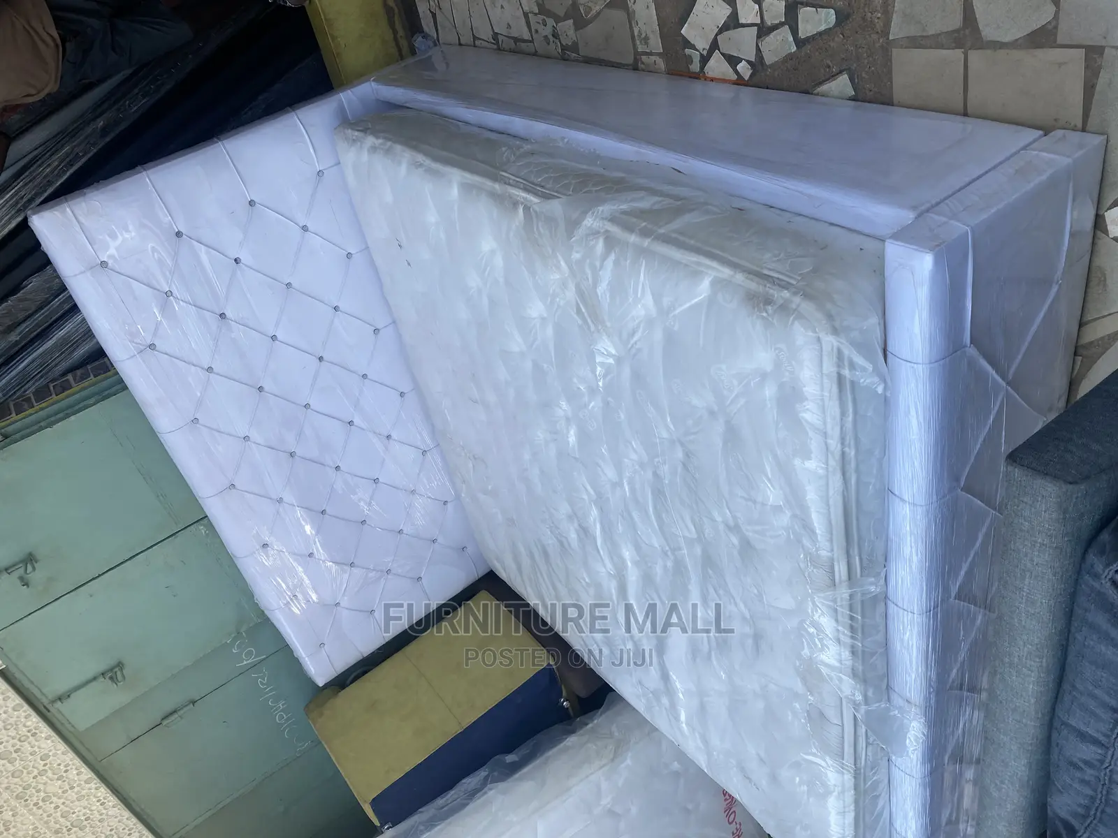 Queen Bed Wiith Mattress . Free Delivery