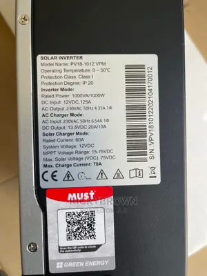 12v 1kw Must Hybrid Inverter