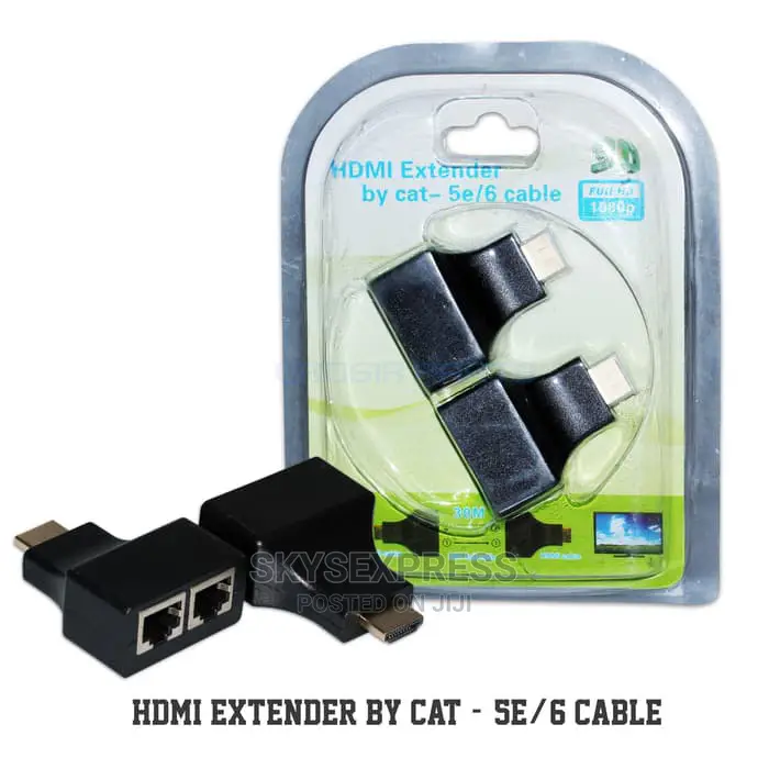 HDMI Extender by Cat - 5E or Cat6 Cable